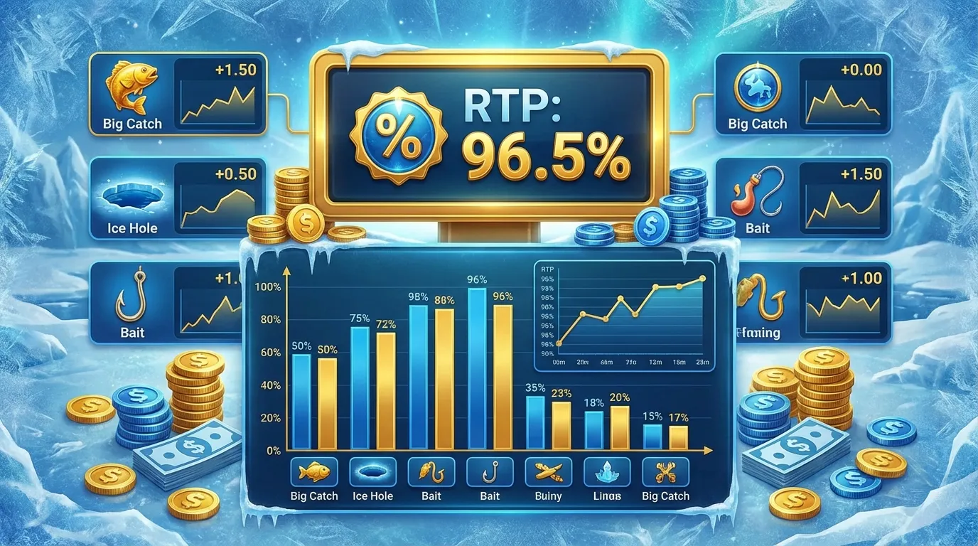 RTP de Ice Fishing - Retorno al Jugador por Tipo de Apuesta