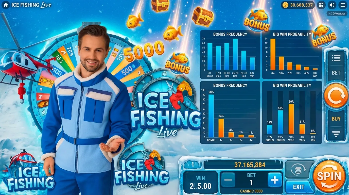Probabilidades de Ice Fishing - ¿Qué Tan Seguido Caen los Bonus?