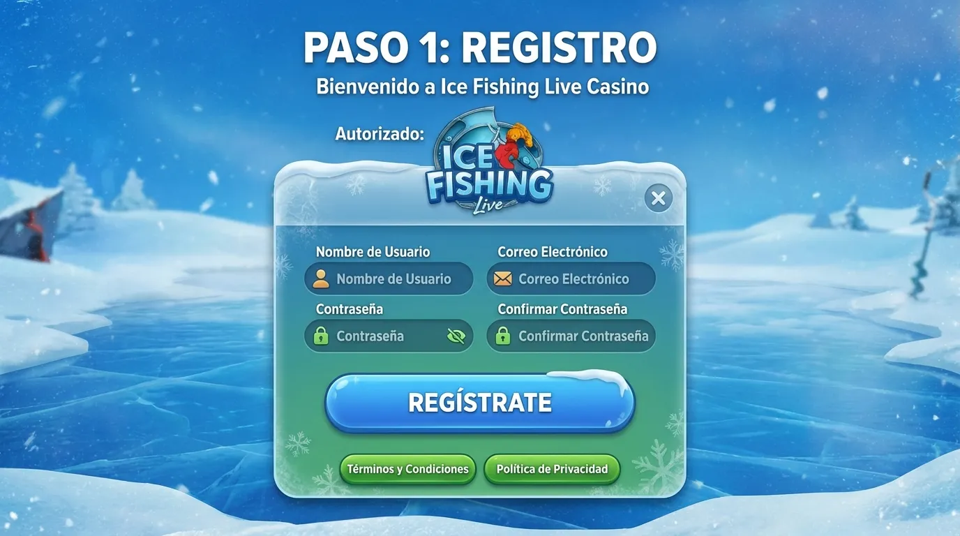 Paso 1: Registro en un casino autorizado